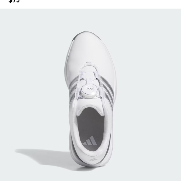 Adidas White Golf Shoe with BOA Fit System - Picture 1 of 5
